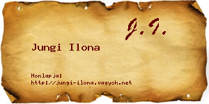 Jungi Ilona névjegykártya